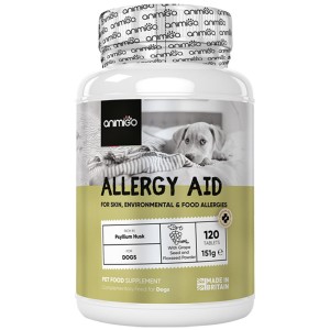Allergi Stöd för hund, 120 tabletter - För att motverka samt lindra allergier som hud-, säsongs-, miljö- eller mat-allergier (3-pack)