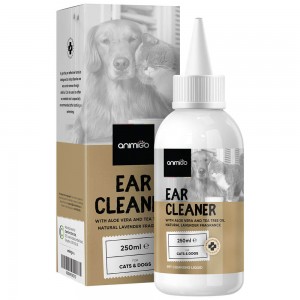 Öronrens, 250 ml - Mild öronrengöring för hund & katt - Lindrar öron klåda och irritation för Husdjurs (2-pack)