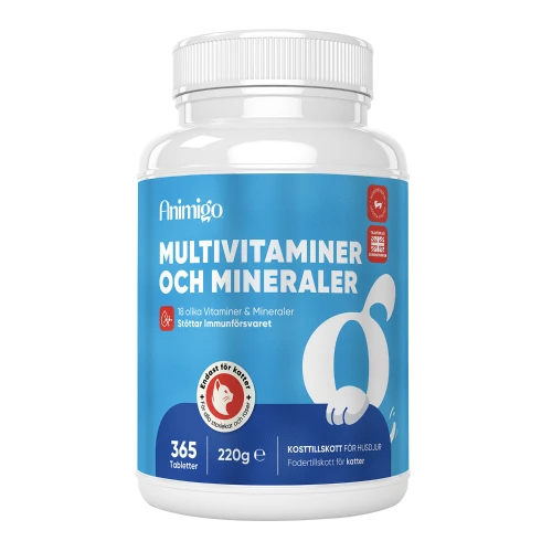Multivitaminer och Mineraler f&ouml;r katter, 365 st | Animigo